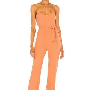 Revolve orange jumpsuit